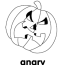angry pumpkin coloring pages angry