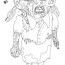 ugly zombie coloring page free