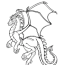 dragon coloring page for kids free