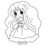 anime sad girl coloring pages online