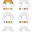 color cute rainbows educational