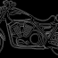 motorcycle 2d dwg elevation for autocad