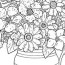 flower printable colouring pages for