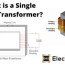 single phase transformer diagram