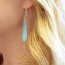 diy sea glass earrings from hot glue