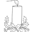 candle in window coloring page