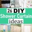 26 diy shower curtain ideas how to