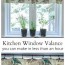 how to make a kitchen window valance in