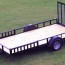 single axle utility trailer w atv pkg