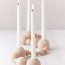 diy wood bead candle holder and then