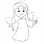 christmas angel coloring pages free