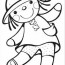 doll coloring page for kids free