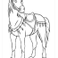christmas horse coloring pages free