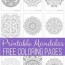 free printable mandala coloring pages