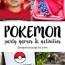 easy pokemon party games and pokemon
