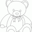 teddy bear coloring page great