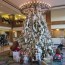 hotel lobby decorated for christmas