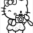 cool hello kitty coloring page