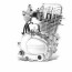 4 stroke engine parts motorcycle engine