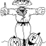 halloween scarecrow coloring pages