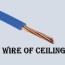 blue wire on a ceiling fan