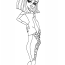 monster high cleo dance coloring page