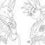 beerus and goku coloring page anime