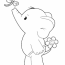 print elephant coloring pages