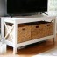 diy x leg tv stand home made by carmona