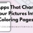 pictures into coloring pages