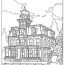 victorian houses coloring pages