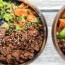 healthy korean ground beef with