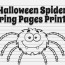 10 best halloween spider coloring pages