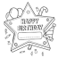 happy birthday daddy coloring pages to