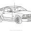 mustang car coloring pages clip art
