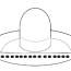 coloring page hat sombrero free
