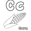 printable letter c coloring pages for kids