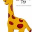 diy cardboard giraffe toy kids