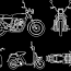 motorcycles in autocad cad library