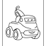 cute black and white car coloring pages