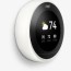 nest thermostat white circle png