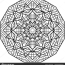 geometric mandalas coloring book page
