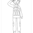 female military coloring page free