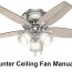 hunter ceiling fan manuals user s guides