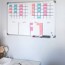 diy whiteboard calendar and planner