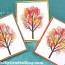 beautiful thumbprint fall tree cards