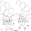 children playing coloring page by arthy