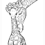 giraffes kids coloring pages