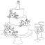wedding cake 2 coloring page free