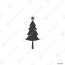 christmas tree logo stock vector